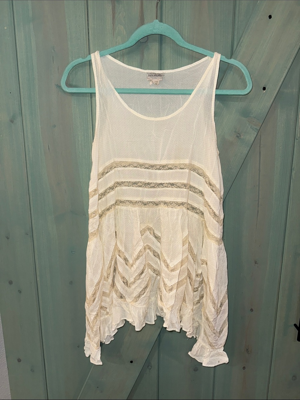 Intimately Free People lace cream tank size XS